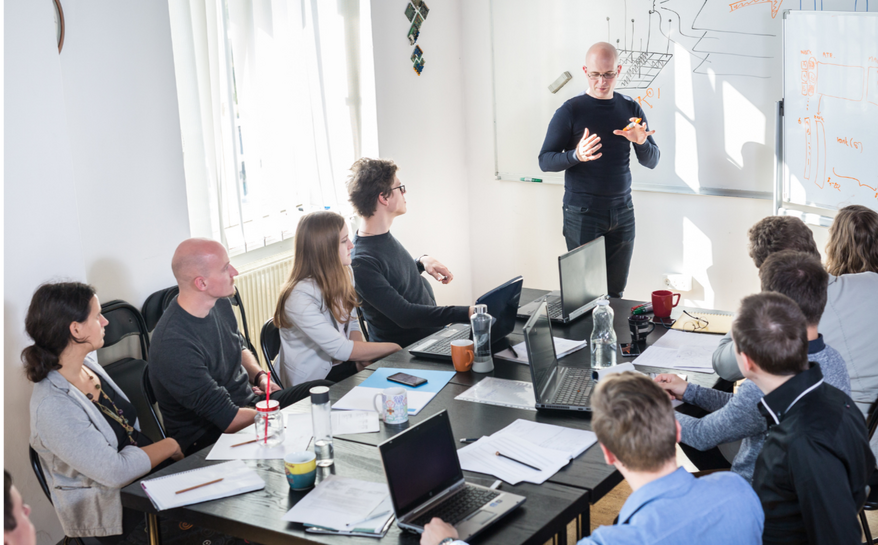 Professional leaders in communication training workshop